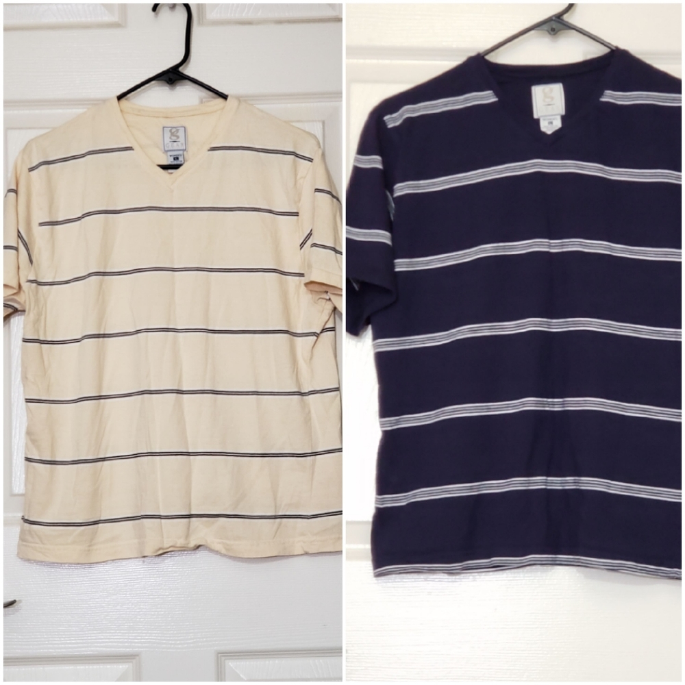 pair GEAR TOP women's top yellow blue stripes